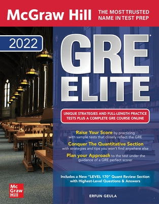 McGraw Hill GRE Elite 2022 by Geula, Erfun