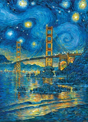 San Francisco Starry Night 500 Piece Jigsaw Puzzle by 
