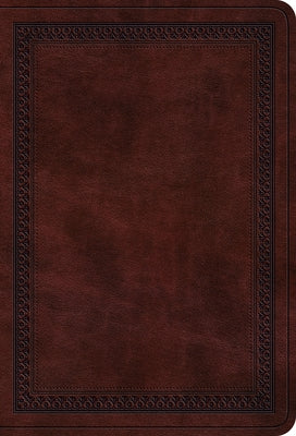 ESV Value Large Print Compact Bible (Trutone, Mahogany, Border Design) by 