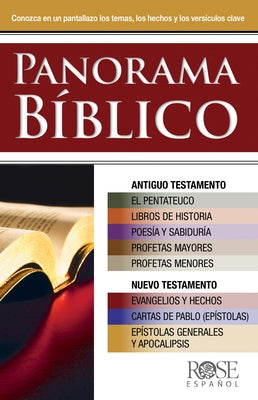 Panorama Bíblico: Conozca En Un Pantallazo Los Temas, Los Hechos Y Los Versículos Clave by Rose Publishing