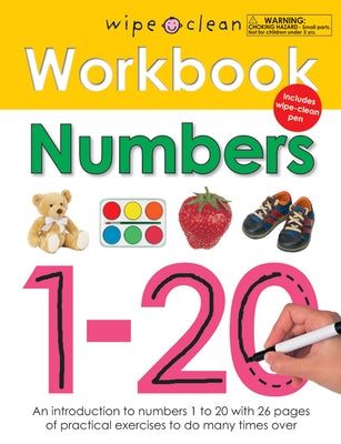 Wipe Clean Workbook Numbers 1-20 [With Wipe Clean Pen] by Priddy, Roger