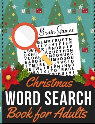 Christmas Word Search Book for Adults: Holiday themed word search puzzle book Puzzle Gift for Word Puzzle Lover Brain Exercise Game by Press, Dipas