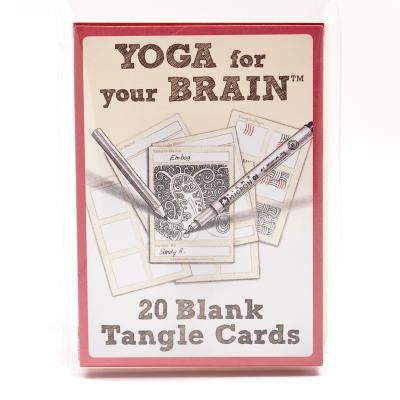 Yoga for Your Brain Blank Tangle Cards by Design Originals