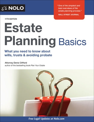 Estate Planning Basics by Clifford, Denis