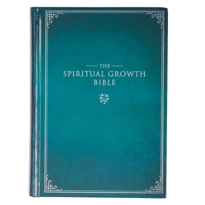 The Spiritual Growth Bible, Study Bible, NLT - New Living Translation Holy Bible, Hardcover, Teal by Christian Art Gifts