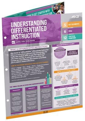 Understanding Differentiated Instruction (Quick Reference Guide) by Tomlinson, Carol Ann