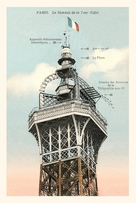 Vintage Journal Top of the Eiffel Tower by Found Image Press