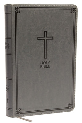 NKJV, Deluxe Gift Bible, Imitation Leather, Gray, Red Letter Edition by Thomas Nelson