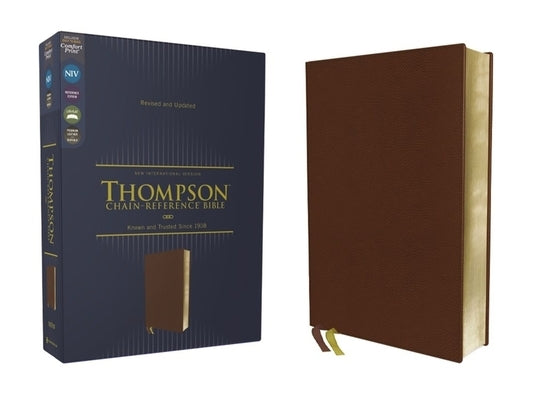 Niv, Thompson Chain-Reference Bible, Genuine Leather, Buffalo, Brown, Red Letter, Art Gilded Edges, Comfort Print by Thompson, Frank Charles