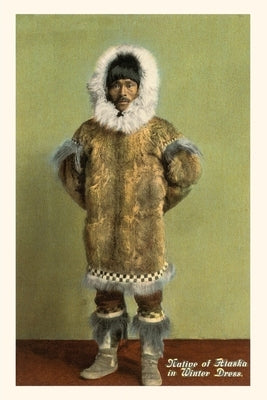 Vintage Journal Indigenous Alaskan Man in Winter Clothing by Found Image Press