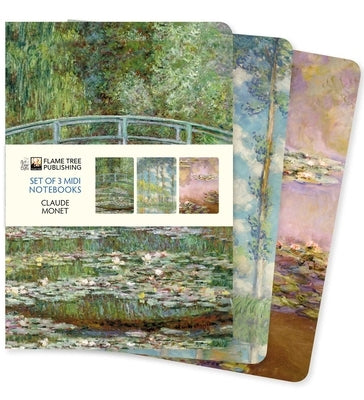 Claude Monet Set of 3 MIDI Notebooks by Flame Tree Studio