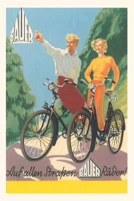 Vintage Journal Bicycling German Couple by Found Image Press