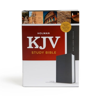 KJV Study Bible, Full-Color, Charcoal Cloth-Over-Board by Holman Bible Publishers