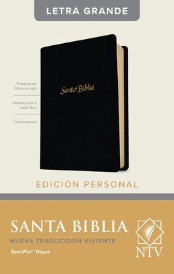 Santa Biblia Ntv, Edición Personal, Letra Grande (Letra Roja, Sentipiel, Negro) by Tyndale