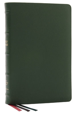 Nkjv, Thinline Reference Bible, Large Print, Premium Goatskin Leather, Green, Premier Collection, Red Letter, Comfort Print: Holy Bible, New King Jame by Thomas Nelson