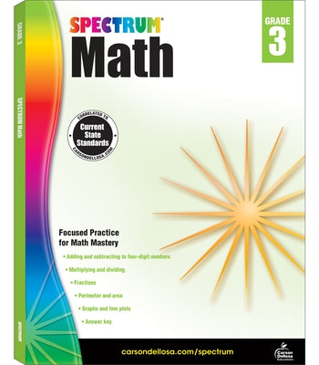 Spectrum Math Workbook, Grade 3 by Spectrum