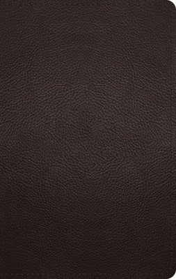 ESV Large Print Personal Size Bible (Buffalo Leather, Deep Brown) by 