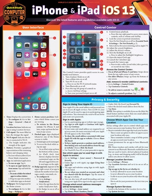 iPhone & iPad IOS 13: A Quickstudy Laminated Reference Guide by Zaczek, Jennifer