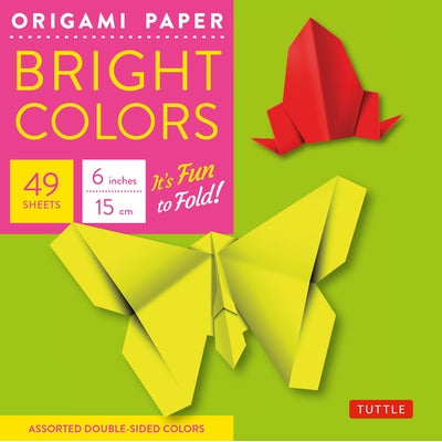 Origami Paper - Bright Colors - 6 - 49 Sheets: Tuttle Origami Paper: Origami Sheets Printed with 6 Different Colors: Instructions for Origami Projects by Tuttle Publishing