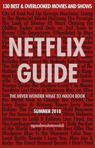 Netflix Guide: The Never Wonder What to Watch Book: 130 Best & Overlooked Movies and Shows by Zou, Bilal