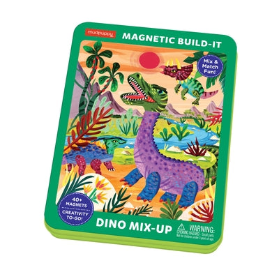 Dino Mix-Up Magnetic Build-It by Mudpuppy, Illustrated By Christiane Enge