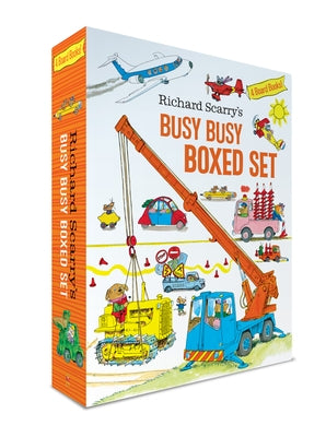 Richard Scarry's Busy Busy Boxed Set: Busy Busy Airport; Busy Busy Cars and Trucks; Busy Busy Construction Site; Busy Busy Farm by Scarry, Richard