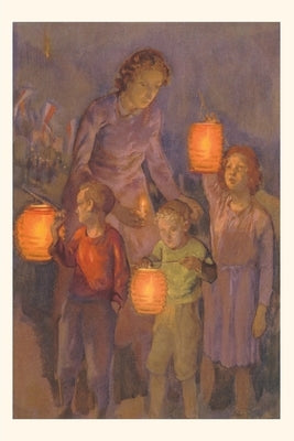 Vintage Journal Children with Chinese Lanterns by Found Image Press