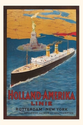 Vintage Journal Oceanliner, Statue of Liberty, New York City by Found Image Press