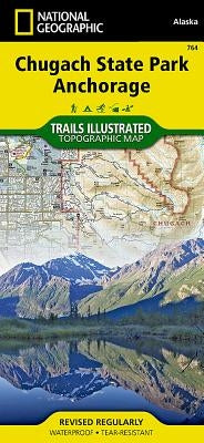 Chugach State Park, Anchorage Map by National Geographic Maps