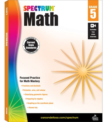 Spectrum Math Workbook, Grade 5 by Spectrum