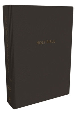 NKJV, Journal the Word Bible, Imitation Leather, Black, Red Letter Edition, Comfort Print: Reflect, Journal, or Create Art Next to Your Favorite Verse by Thomas Nelson