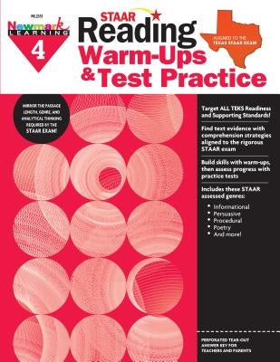 Staar: Reading Warm Ups and Test Practice G4 Workbook by Pippin, Jessica