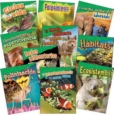 Let's Explore Life Science Grades 2-3 Spanish, 10-Book Set by Teacher Created Materials