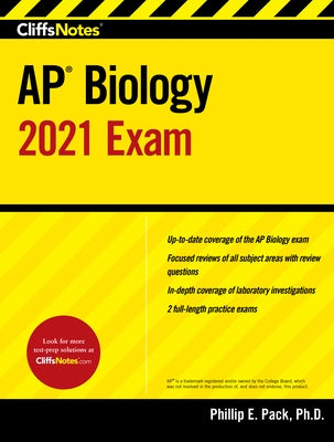 Cliffsnotes AP Biology 2021 Exam by Pack, Phillip E.