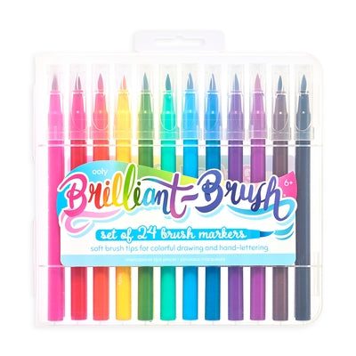 Brilliant Brush Markers - Set of 24 by Ooly