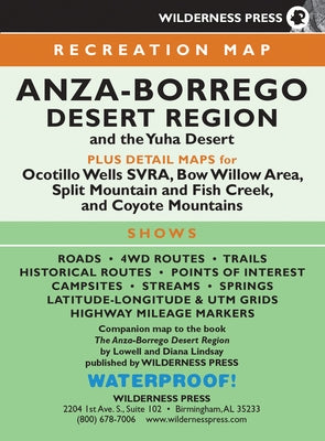 Map Anza-Borrego Desert Region by Lindsay, Diana