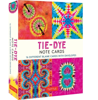 Tie-Dye, 16 Note Cards: 16 Different Blank Cards with 17 Patterned Envelopes in a Keepsake Box! by Tuttle Studio