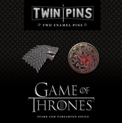 Game of Thrones Twin Pins: Stark and Targaryen Sigils: Two Enamel Pins (Enamel Pin Sets, Game of Thrones Buttons, Jewelry from Books) by Chronicle Books