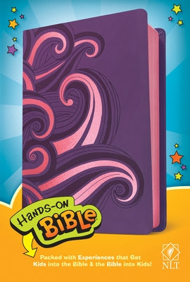 Hands-On Bible NLT (Leatherlike, Purple/Pink Swirls) by Tyndale