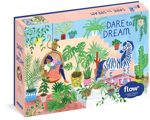 Dare to Dream 1,000-Piece Puzzle: (Flow) for Adults Families Picture Quote Mindfulness Game Gift Jigsaw 26 3/8" X 18 7/8" by Van Der Hulst, Astrid