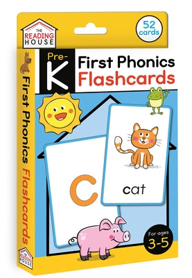 First Phonics Flashcards: Letter Flash Cards for Preschool and Pre-K, Ages 3-5, Phonics Game for Kids, ABC Learning, Learn to Read, Consonant an by The Reading House