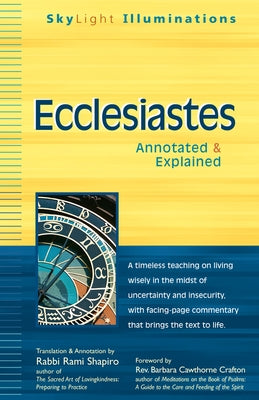 Ecclesiastes: Annotated & Explained by Shapiro, Rami
