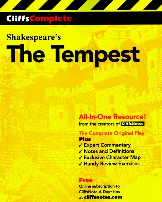 CliffsComplete Shakespeare's The Tempest by Lamb, Sidney