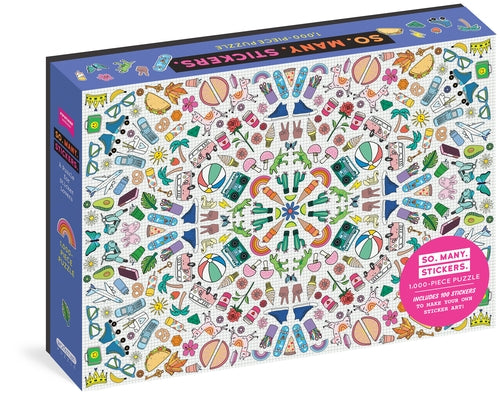 So. Many. Stickers. 1,000-Piece Puzzle: A Puzzle for Sticker Lovers: Includes 100 Stickers to Make Your Own Sticker Art by Pipsticks(r)+Workman(r)