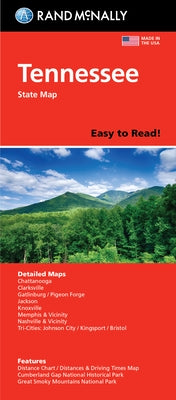 Rand McNally Easy to Read Folded Map: Tennessee State Map by Rand McNally