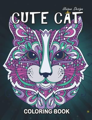 Cute Cat Coloring Book: Stress Relieving Design for Girls, Teen and Adults Coloring Book Easy to Color by Origami Publishing