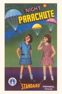 Vintage Journal Girls with Night Parachute Fireworks by Found Image Press