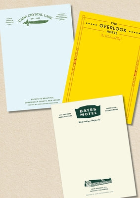 The Horror Set: Fictional Hotel Notepads: Bates Motel, the Overlook Hotel & Camp Crystal Lake by Herb Lester Associates