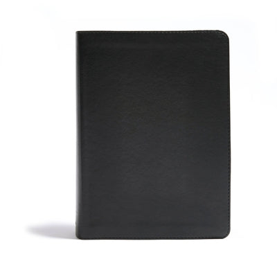 CSB He Reads Truth Bible, Black Leathertouch: Black Letter, Wide Margins, Notetaking Space, Reading Plans, Sewn Binding, Two Ribbon Markers, Easy-To-R by He Reads Truth