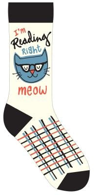I'm Reading Right Meow Socks by Gibbs Smith Gift